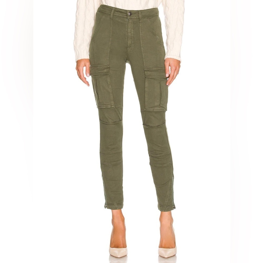 NWT JOIE OLIVE HIGH RISE SKINNY CARGO PANTS WITH ZIPPER DETAILS